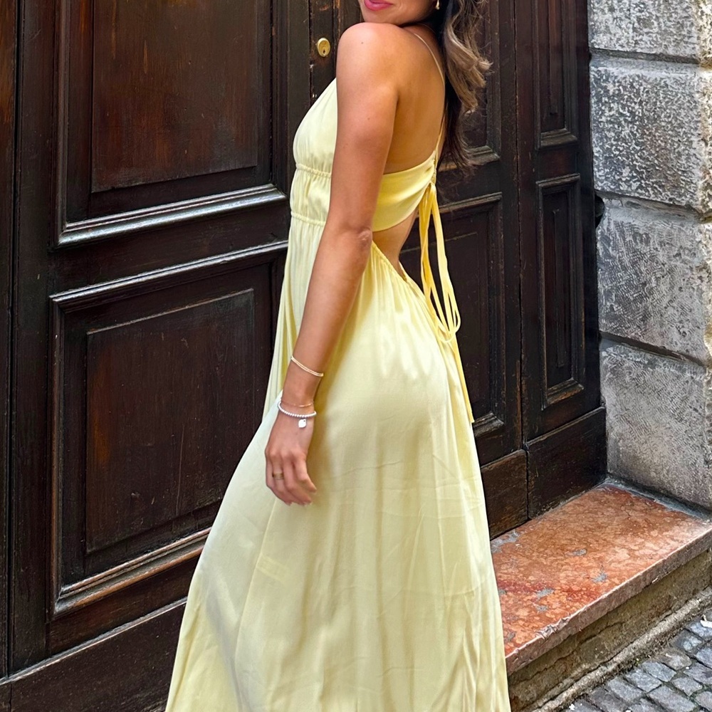 Zara Yellow Maxi Dress
